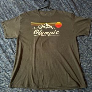 Vintage Olympic National Park Graphic Tee - Gray